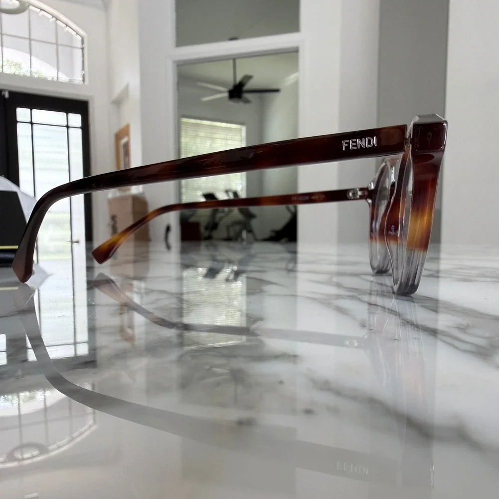 Fendi Eyeglass‎ Frames FF0236 Havana Brown Tortoise Gold Unisex